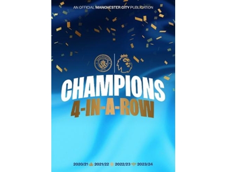 Livro Manchester City Champions 4-In-A-Row de Manchester City (Inglês)
