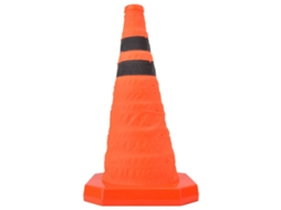 Cone Rodoviário Retrátil (base Em Abs, Altamente Refletivo)