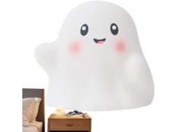 Fantasma Fofo Abajur De Cabeceira Led Silicone Interativo Com Efeito