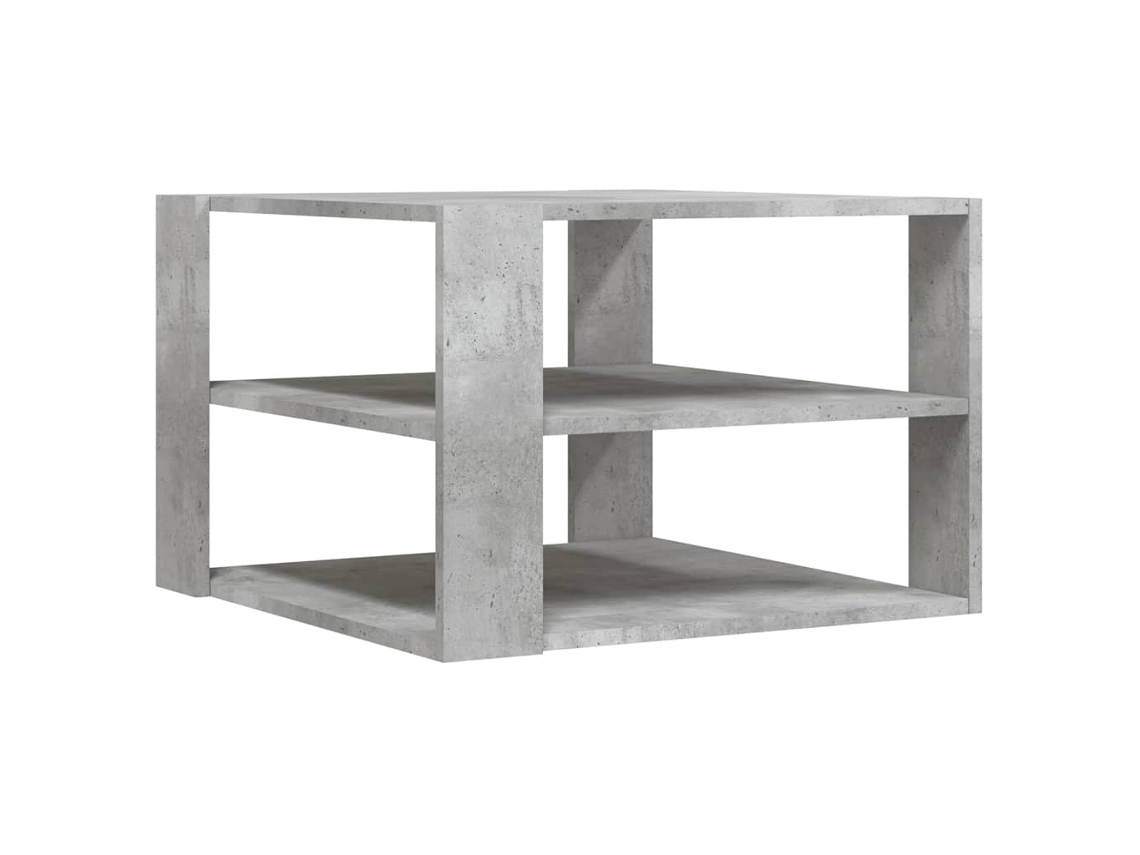 Mesa de Centro Derivados de Madeira Cinza Cimento MAISON EXCLUSIVE (58x58x40 cm)