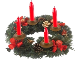 Anéis De Velas Artificiais De Natal | Decoração De Ambiente | Suporte Para Vela De Centro De Mesa