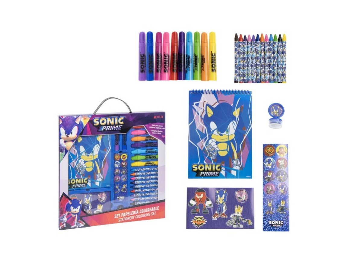 Set de Papelaria SONIC Azul