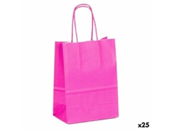 Sacos FAMA Papel Magenta Com pegas 15 x 8 x 21 cm 25 Unidades