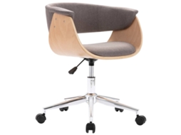 Dining Chair, Dining Chairs Vidaxl Cinzento-acastanhado Tecido (n/a)