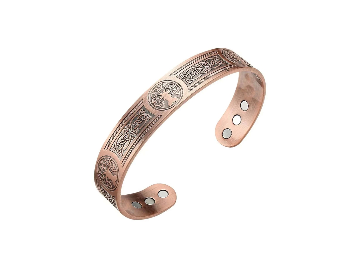 Pulseira Vintage com Design da Árvore da Vida, Pulseira Magnética Estilosa, Unissex, Ajustável. SIURN