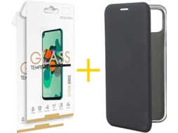 Capa e Película Apple iPhone 11 SKYHE Flip Cover 0969 Preto