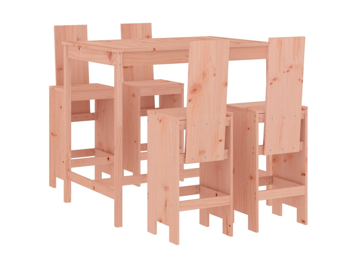 Maison Exclusive - 5 Pcs Conjunto De Bar Para Jardim Madeira De Douglas Maciça