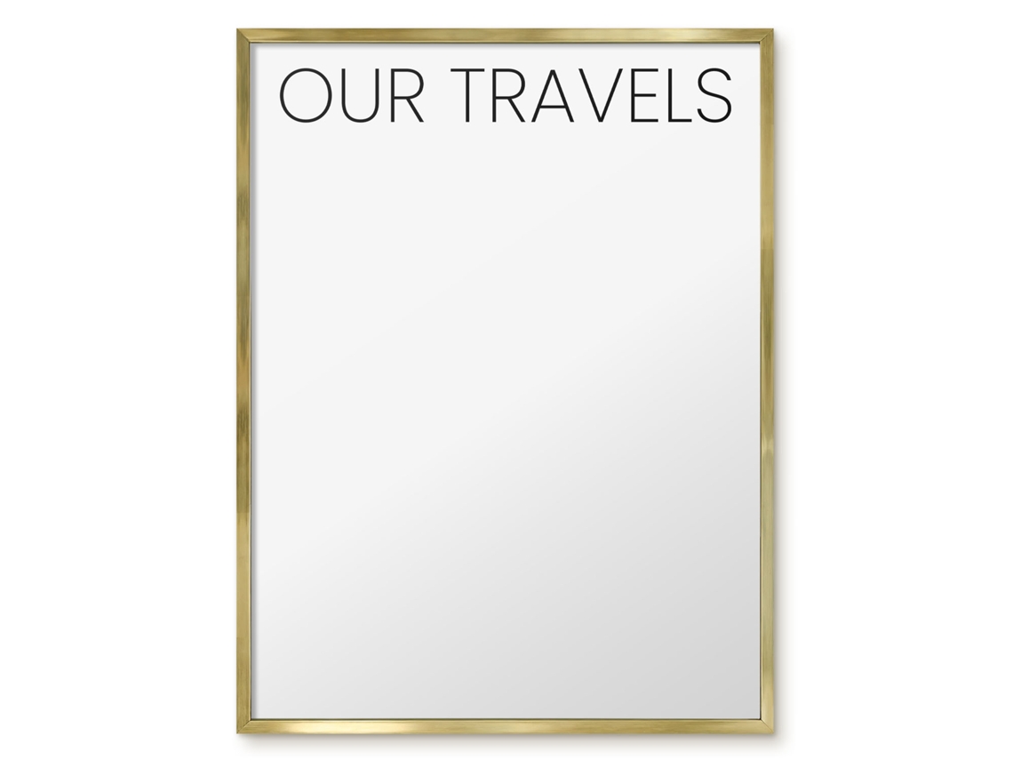 Magnetic Glass Board Our Travels For The Hall Espelharte (60x80 Cm)