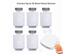 Hub gateway zigbee 3.0, suporta 30 dispositivos, controle por app e voz, compatível com home assistant | S/MARCA