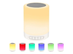Lâmpada De Mesa Com Alto-falante Bluetooth, Luz Noturna 3 Níveis De Brilho Touch Dimmable