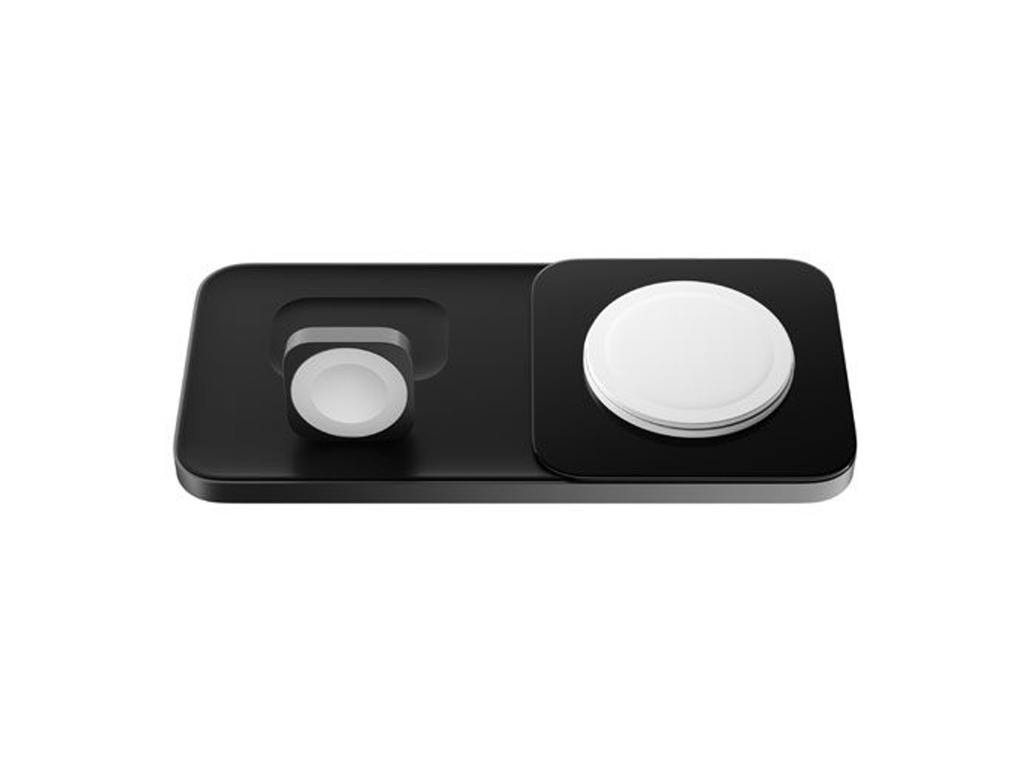 Carregador Qi Magsafe Base One NOMAD Aborrachado Preto