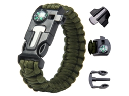Pulseira de Sobrevivência com Kit de Emergência 20 em 1 BRILVIBERA
