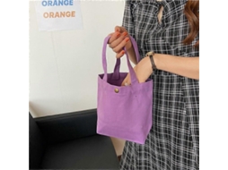 Lancheira portátil para mulheres, pequena bolsa de lona, ​​lancheira simples de cor sólida, lancheiras fofas para crianças, lancheira Aquaforge