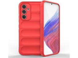 Capa Hexinyigjly Silicone Para Samsung Galaxy A54, Com Revestimento Interior Em Microfibra Anti-riscos Vermelho