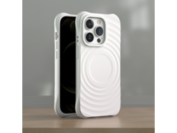 (branco, Iphone 15) Capa Magnética Para Iphone, Cobertura Total Com Silicone Líquido.