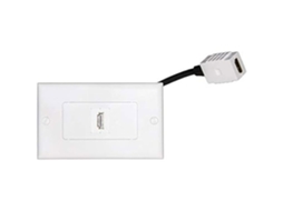 Placa de Parede LINK Lklor03 Mod 503 com Conectores Hdmi Fêmea/Fêmea e Cabo de 14 Cm Branco