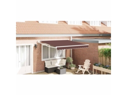 Vidaxl Toldo Retrátil Automático 300x250 Cm Castanho