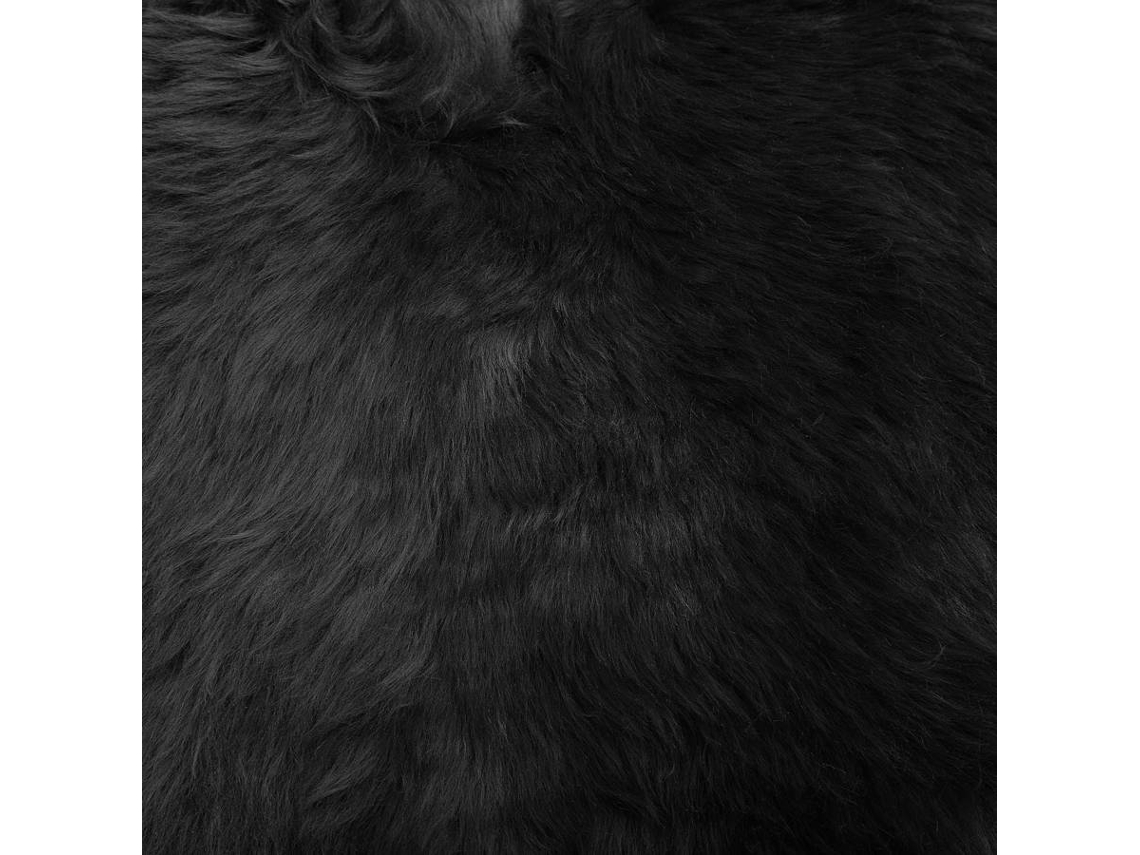 Tapete Uluru (Preto - Pele Genuína - 100-110x65x8 cm)