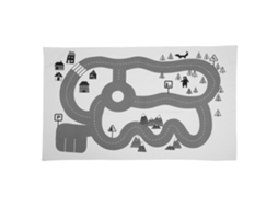 Tapete De Jogo Para Bebê Dobrável Trilha Floresta Profunda Engatinhamento Infantil 143x85cm