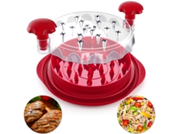 Desfiador De Peito Frango Para Cozinha, Desfiador De Alimentos, Desfiador De Repolho Com Cabo E Tampa Transparente