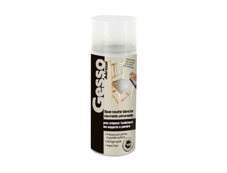 Aerossol de base Gesso branco 500 ml - MegaCrea cor