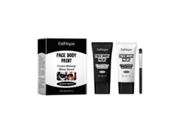 Base Halloween Preto e Branco para Maquilhagem de Palhaço LAXISCREED
