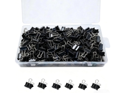 260-clipes De Papel Pequenos, Pretos, 15mm 0, 59 Polegadas, Clipes Pastas Pequenas, Materiais De Escritório