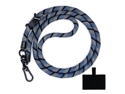 Cordão De Pescoço Anti-perda De Poliéster Estilo M Com Clipe, 10 Mm, Transversal, Para Celular (tamanho M)