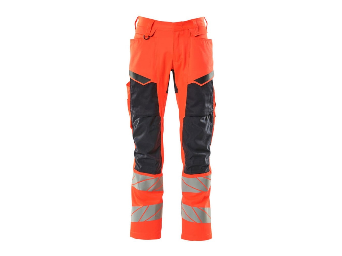Calças Grandes Com Bolsos Para Joelheiras Accelerate Safe 19579 Laranja 49 / 35 MASCOT