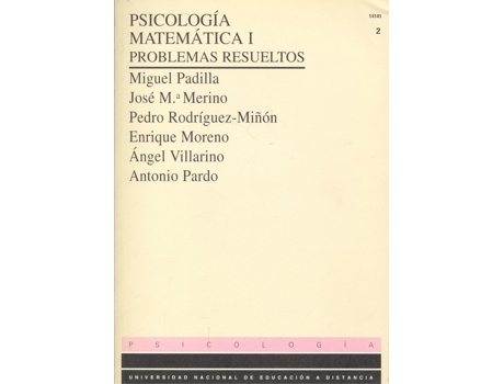 Livro Psicología Matemática I de Miguel Padilla (Espanhol)