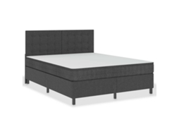 Box Spring Bed, Box Spring Beds Vidaxl Cinzeto Tecido (180 X 200 Cm)