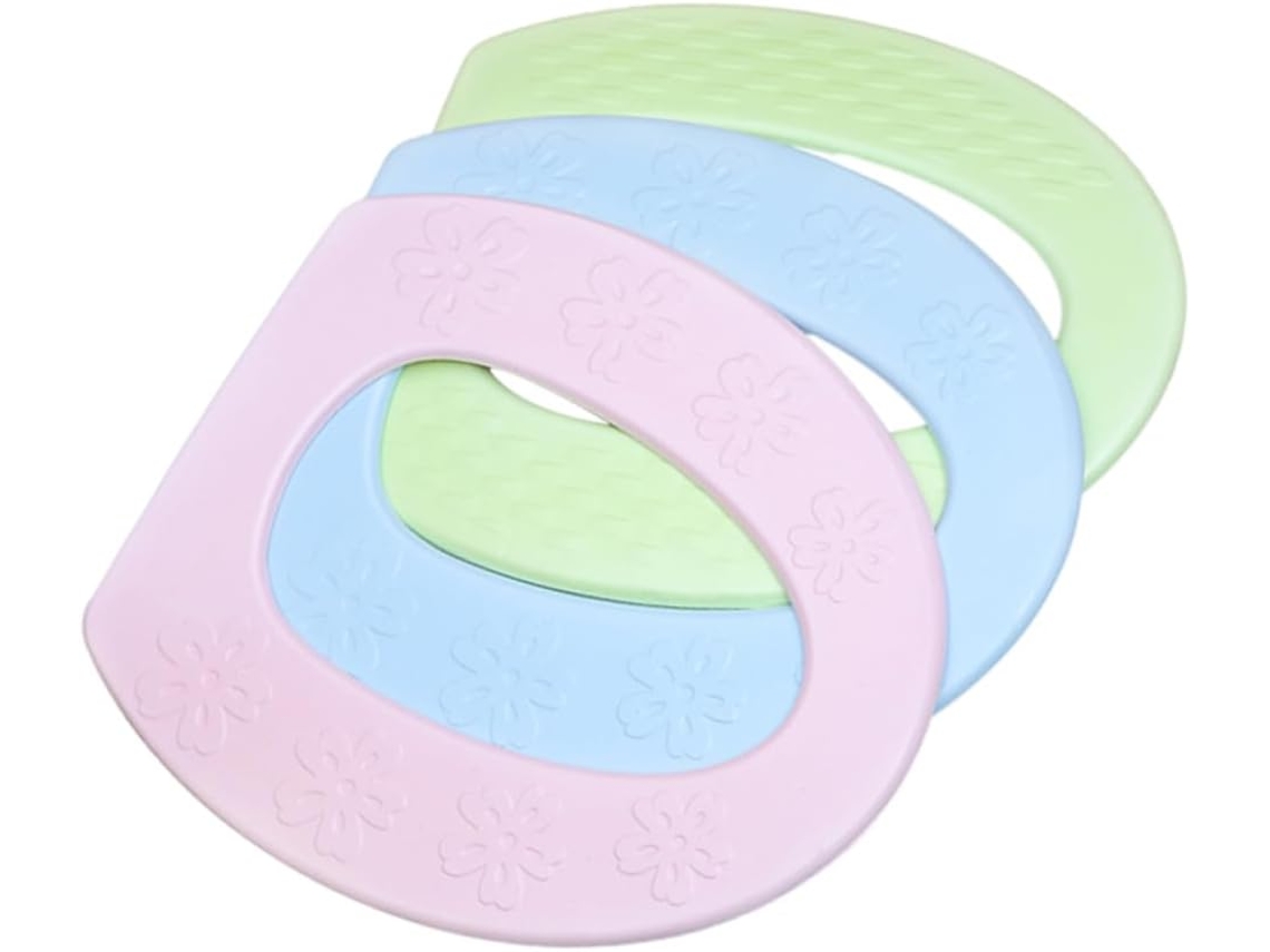 Conjunto De 3 Adesivos Impermeáveis Para Assento Sanitário, Ideais Para O Inverno. Capas Portáteis E Gokoco