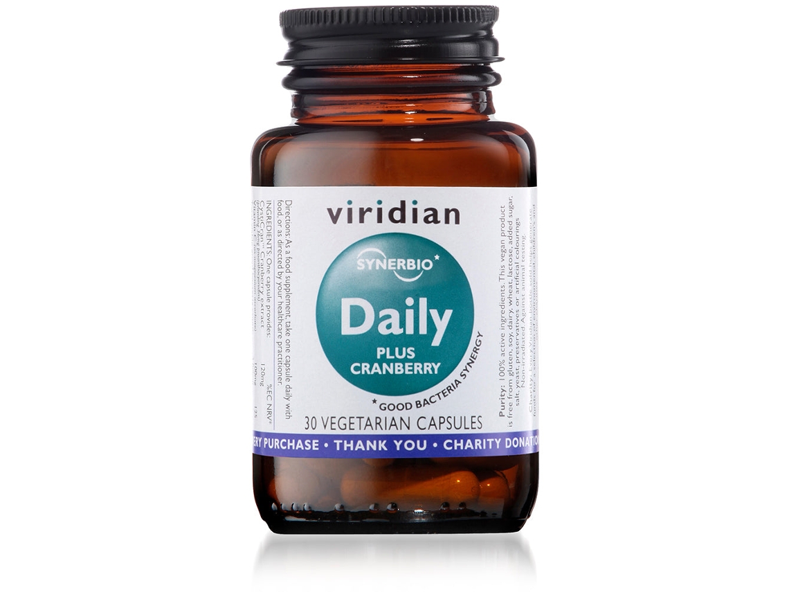 Viridian Synerbio Daily Plus Cranberry 30's