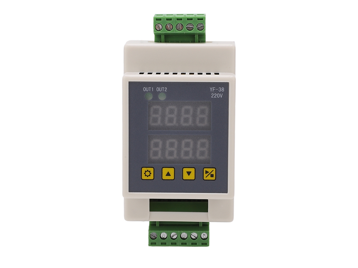 Módulo De Temporizador De 2 Canales Com Tela Lcd Precisa De Material Abs Retardo Dc 7‑27v Ac