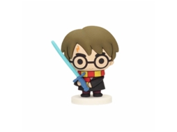 Mini Figura De Borracha Harry Potter Com Espada