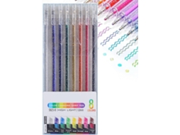 Canetas De Gel Com Glitter,
