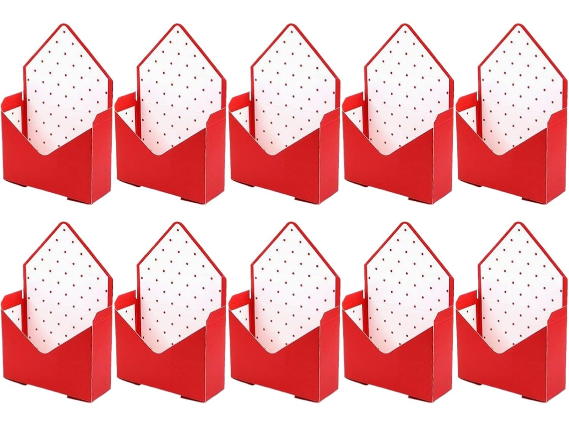 Caixas Envelope Para Flores, Pacote Com 10 Sacolas De Embalagem