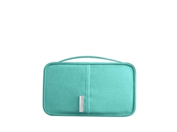 Proteção Rfid, Bolsa De Viagem Universal Rosa E Verde Para Passaporte Individual