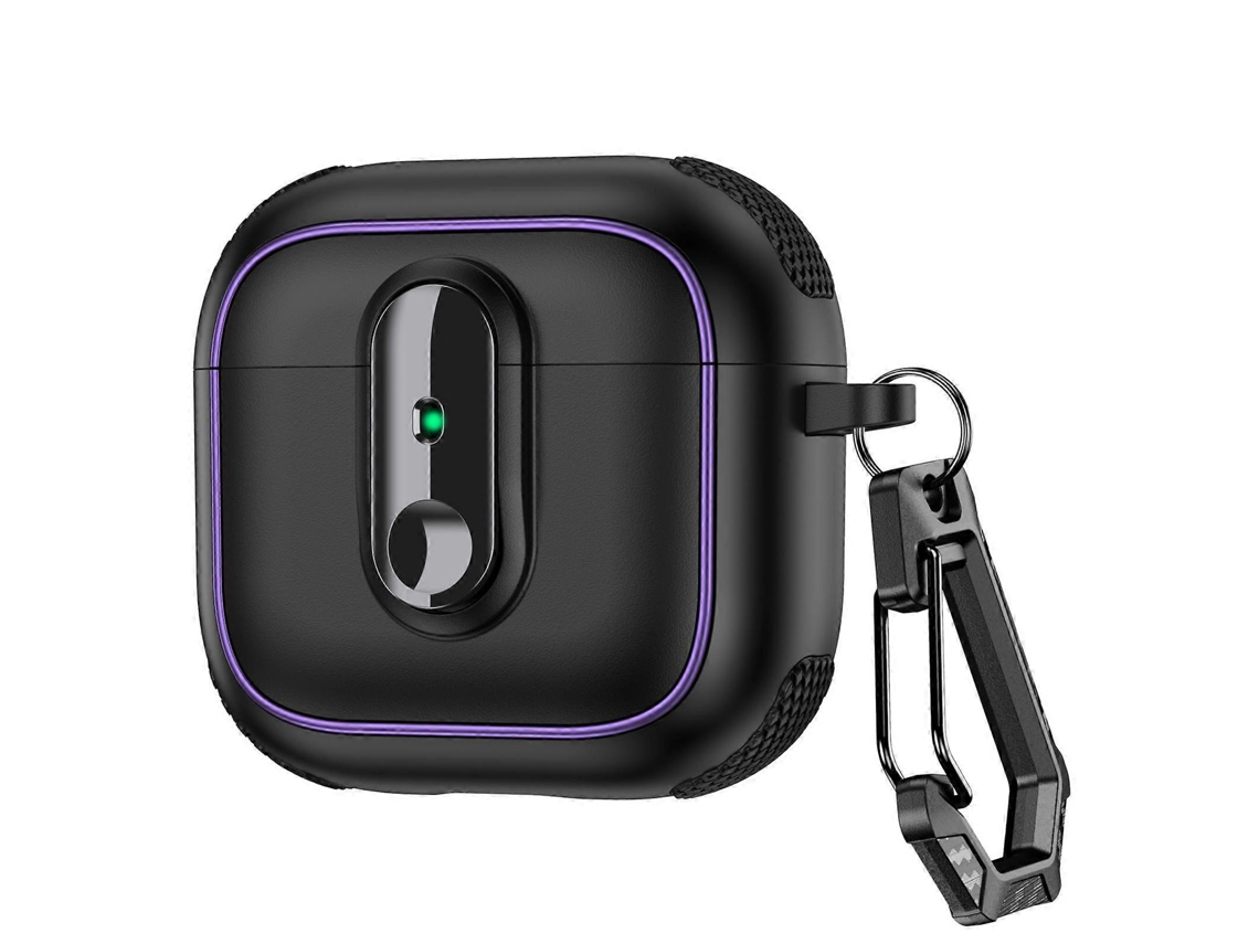 Estojo Magnético Armor Para Fones De Ouvido Sem Fio Airpods 4 Com Trava De Segurança