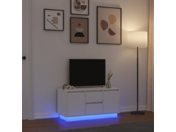 Vidaxl Móvel De Tv Com Luzes Led 100x41x50 Cm Branco