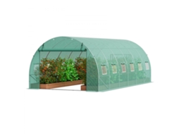 Estufa Túnel De Jardim 590x295x198cm Com Janelas E Estrutura Galvanizada Tekmaquinas