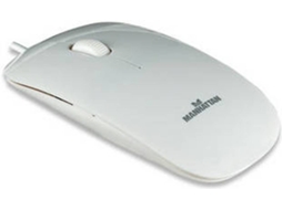 Rato MANHATTAN Silhouette (USB - Casual - 1000 dpi - Branco)