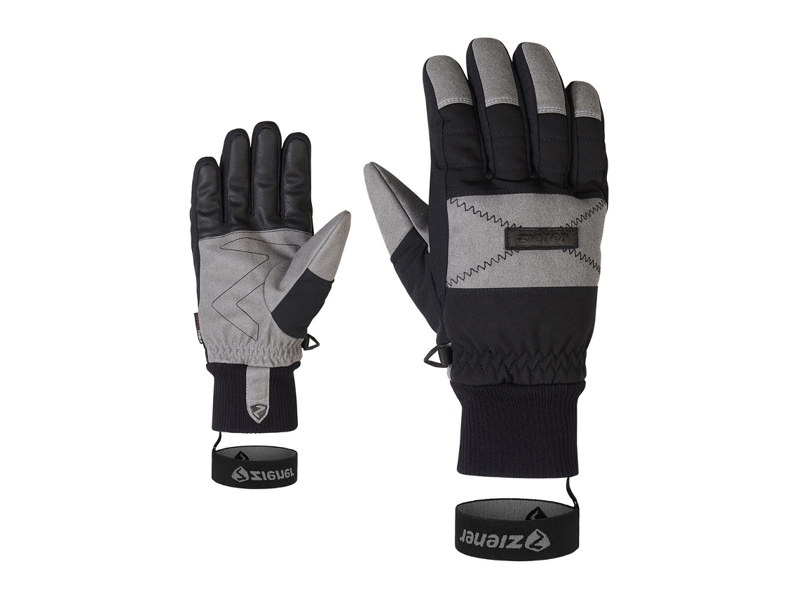 Luvas para Ski ZIENER (Unissexo - Preto - Tamanho 8)