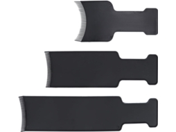 Conjunto de 3 Pinças de Plástico Preto para Coloração de Cabelo, Ferramenta Profissional