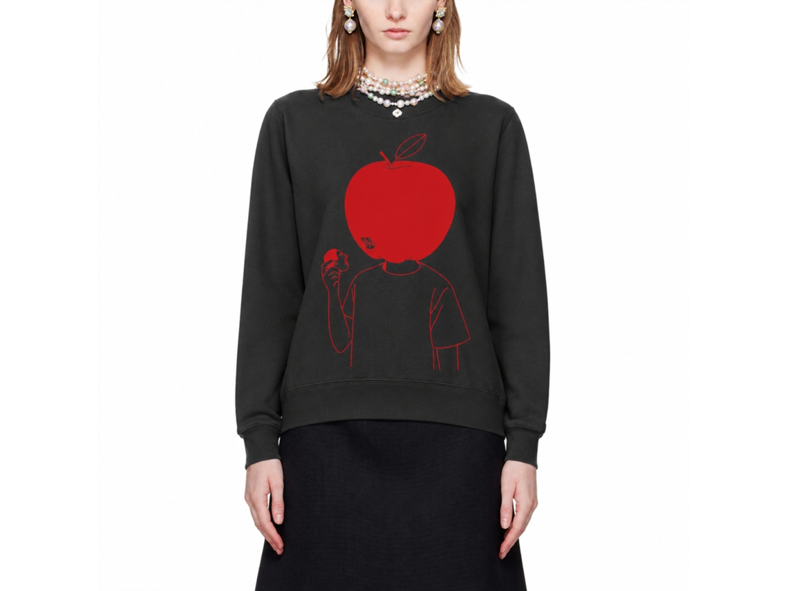Rockinstone An Apple A Day Classic Sweatshirt Unique Designer Style
