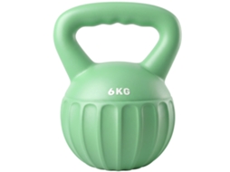 Kettlebell 6 Kg PONTOCASA, com Enchimento de Areia, 17x17x23 cm