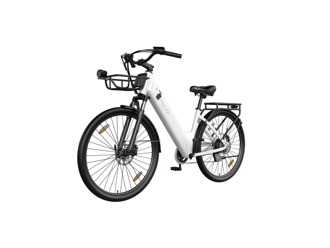C1 Pro E bike Motor 250w Bateria 36v18ah 28x1.95 Travões Hidráulicos Branco PIXAR