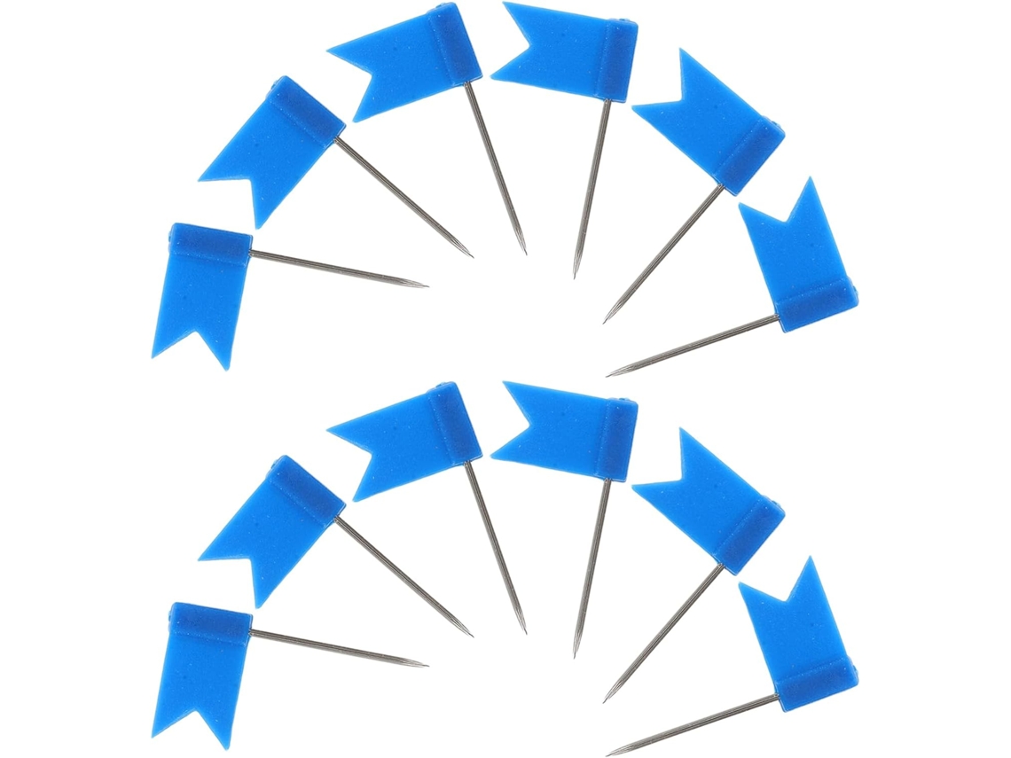 60 Tachinhas Decorativas Em Formato De Bandeira Para Mapas E Murais, Feitas De Poliestireno E Aço, Reutilizáveis E