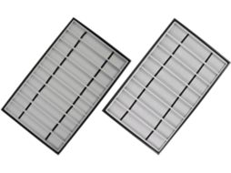 Bandeja Relógios Mdf Preto Couro 2 Peças Multifuncional Protege Pulseiras Armazenamento Elegante Doméstico Uso GOKOCO