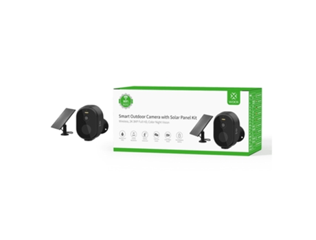 Câmara Segurança Wireless Exterior Woox R4252 Com kit Painel Solar